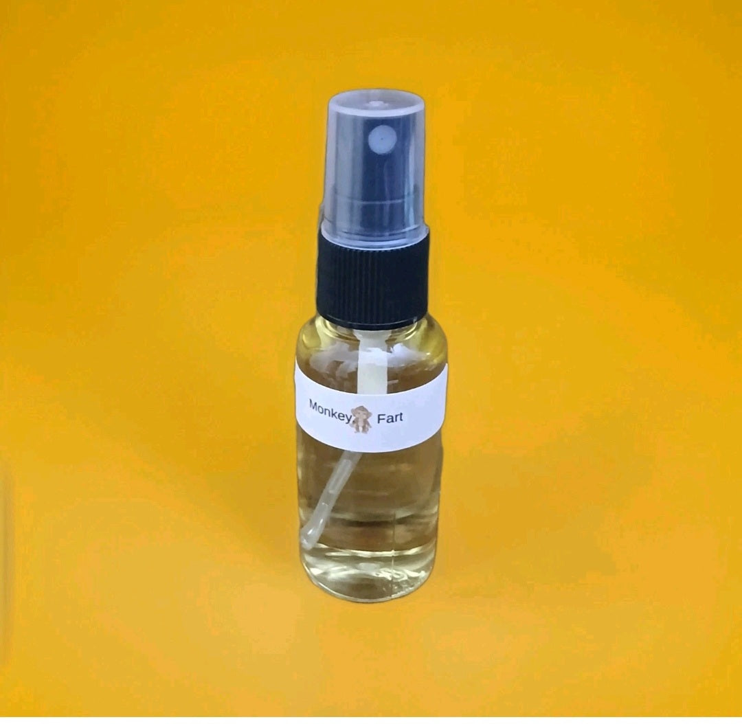 Monkey Fart Airfreshener,1.oz spray bottle.