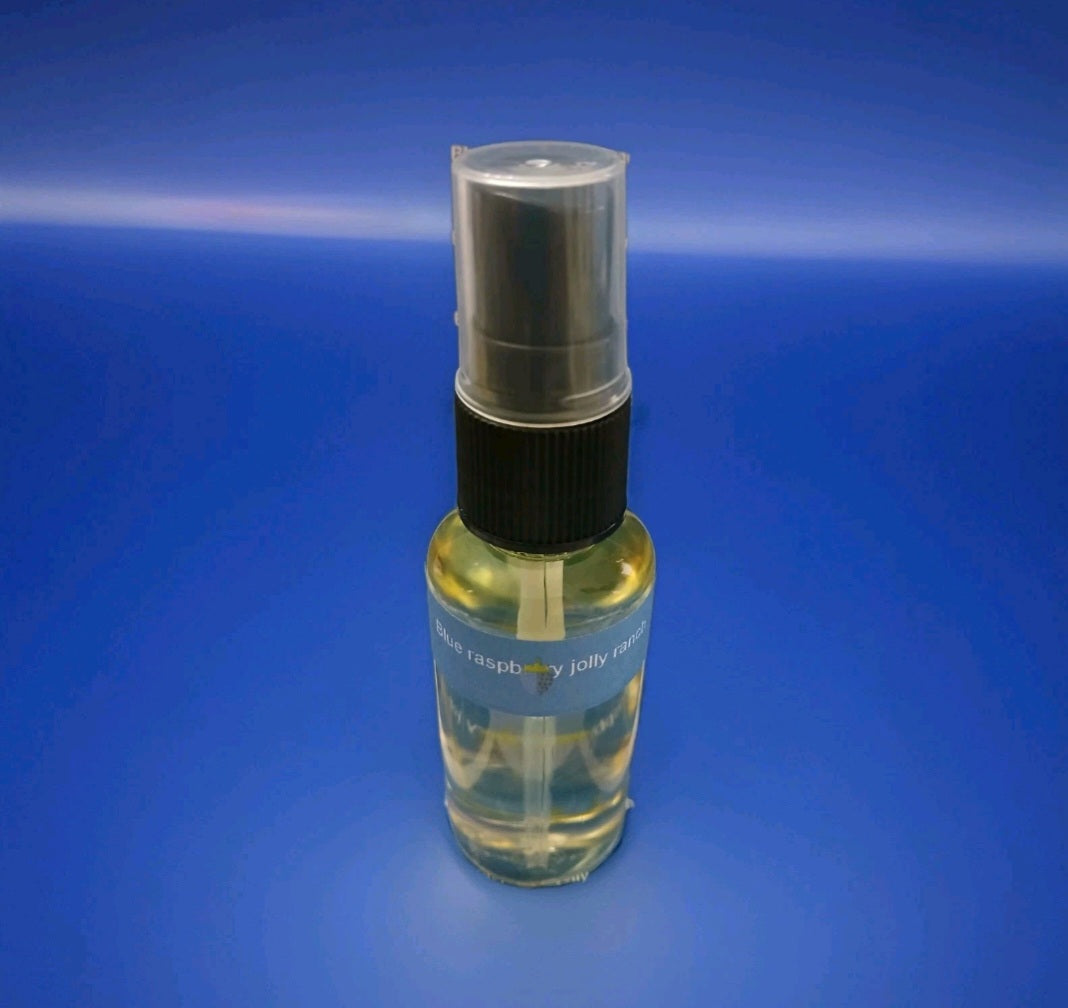 Blue raspberry jolly ranch airfreshener, 1.oz spray bottle.