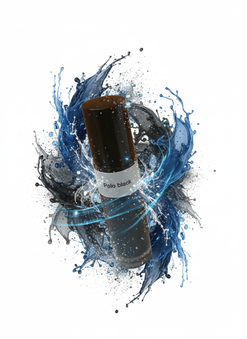 Polo black type body oil  .33oz