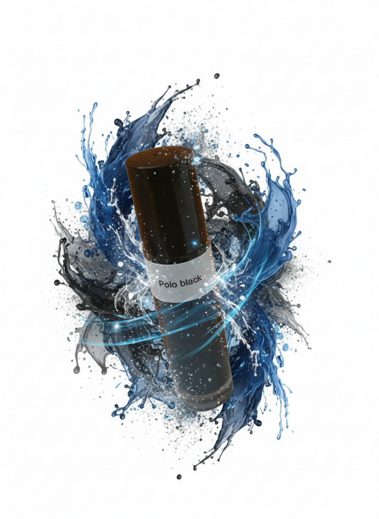 Polo black type body oil  .33oz